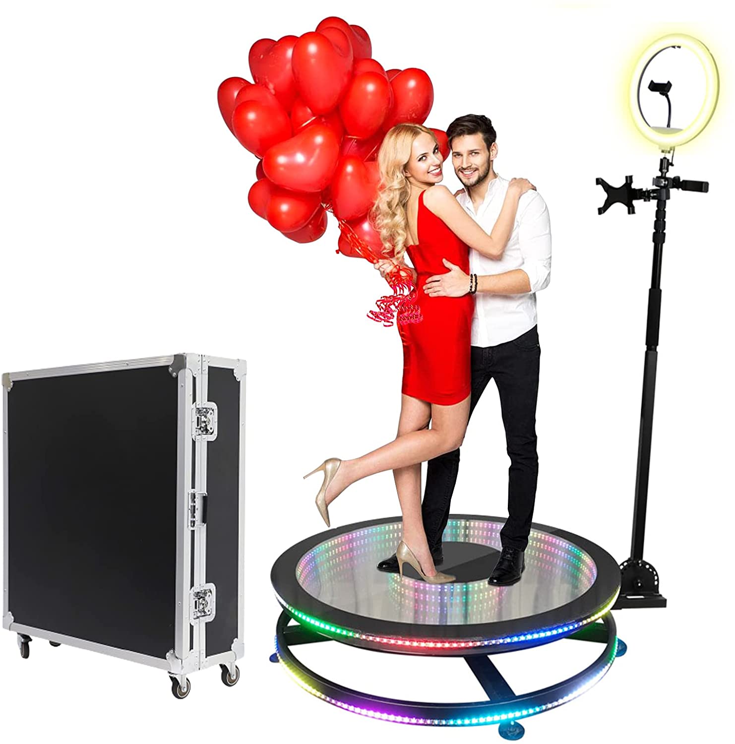 How does a photo booth system for sale work?