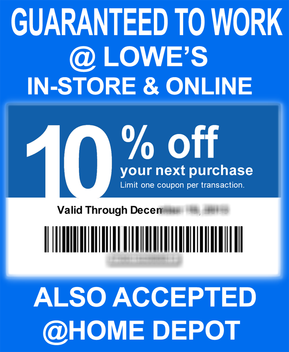 Look at the benefits of the Lowes Promo Code